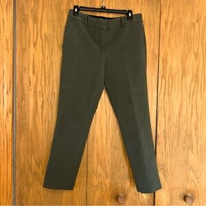Ann Taylor Womens Dark Green Devin Cut straight ankle trousers